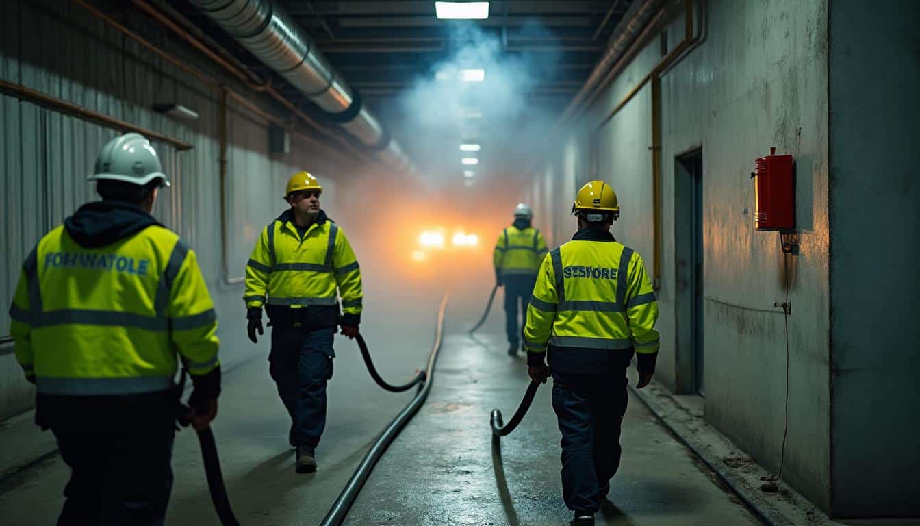 Comment établir la procédure d’évacuation en cas d’incendie dans un entrepôt ?