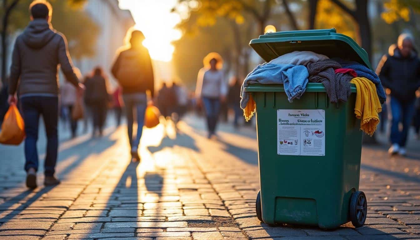 Illustration: Comprendre le rôle des conteneurs pour la collecte des habits et textiles