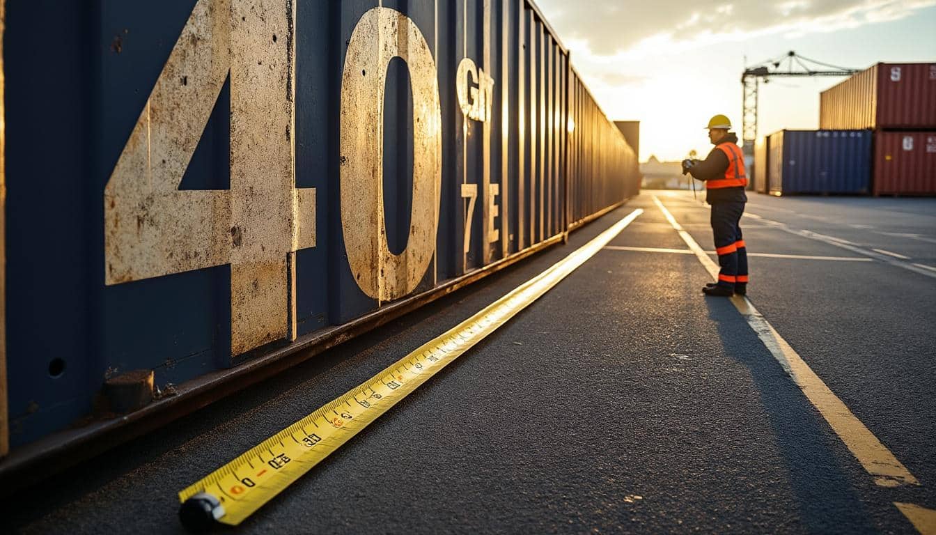 Illustration: Les dimensions précises du conteneur 40 pieds : ce qu’il faut savoir