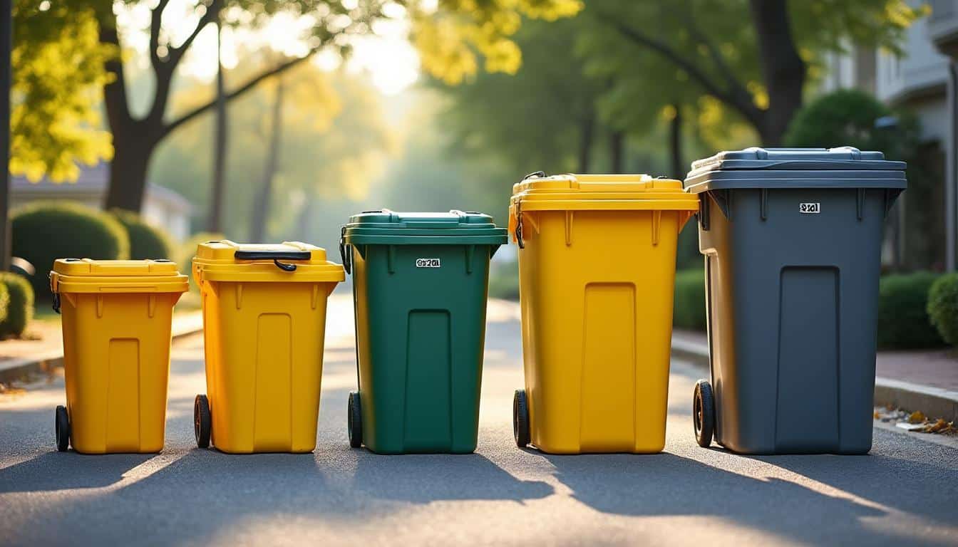 Illustration: Comprendre les volumes disponibles pour les bacs à déchets