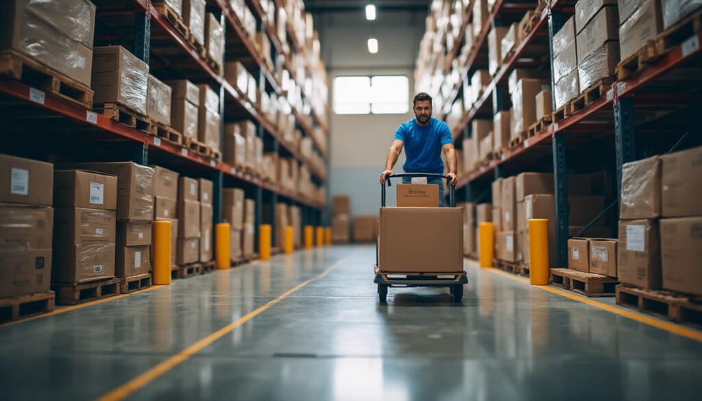 Chariot picking profil adapté : ergonomie et efficacité en entrepôt