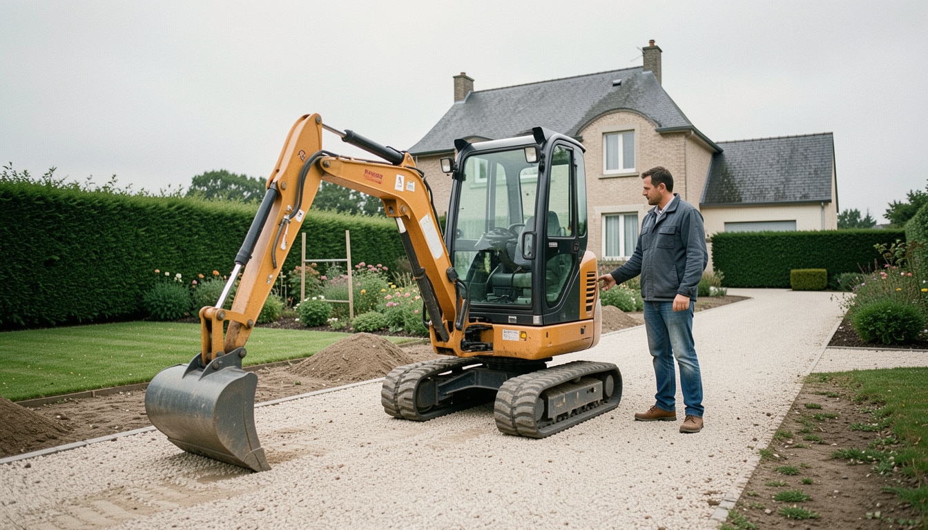 Location de mini-pelle en Maine-et-Loire : bien choisir